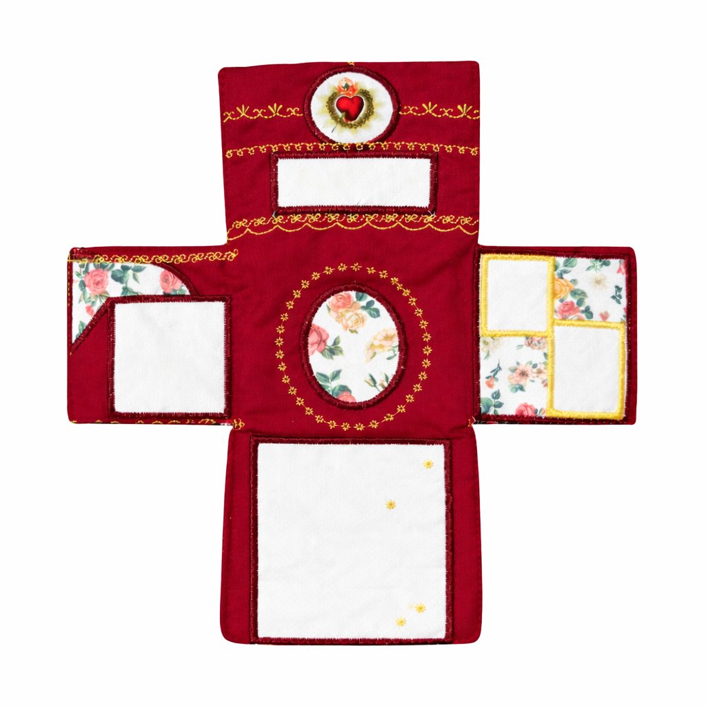 Handmade Photo Prayer Pocket (Custom Photo Print) + Optional Charm Pendant Add-ons