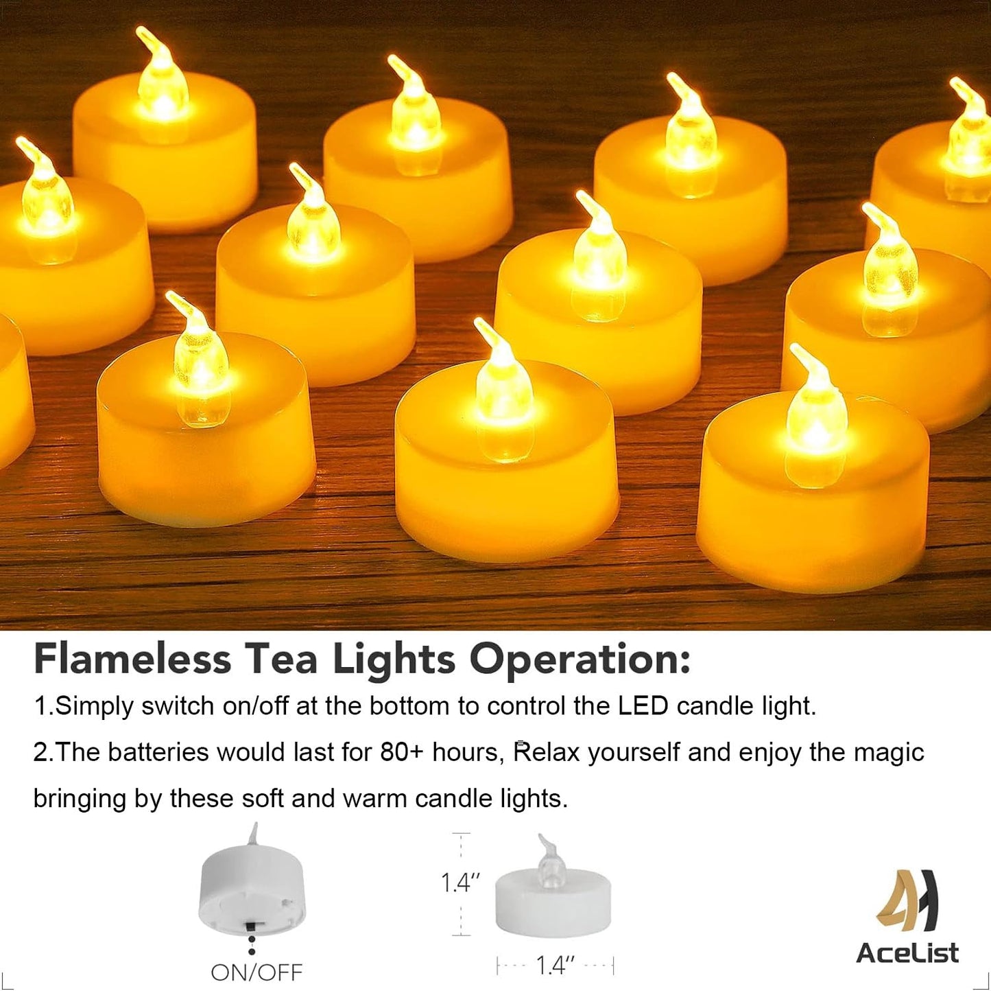Set of 30 Luminary Bags with 35 Flameless LED Tea Lights – Sun Design, Flickering Battery-Operated Candles for Wedding, Party, Halloween, Thanksgiving & Christmas Décor